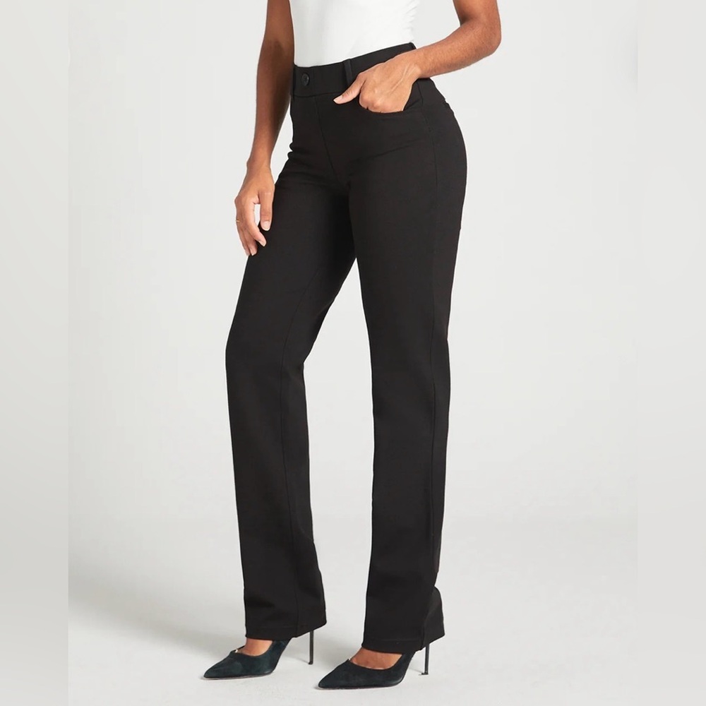 Classic Straight-Leg Women's Pants in Black